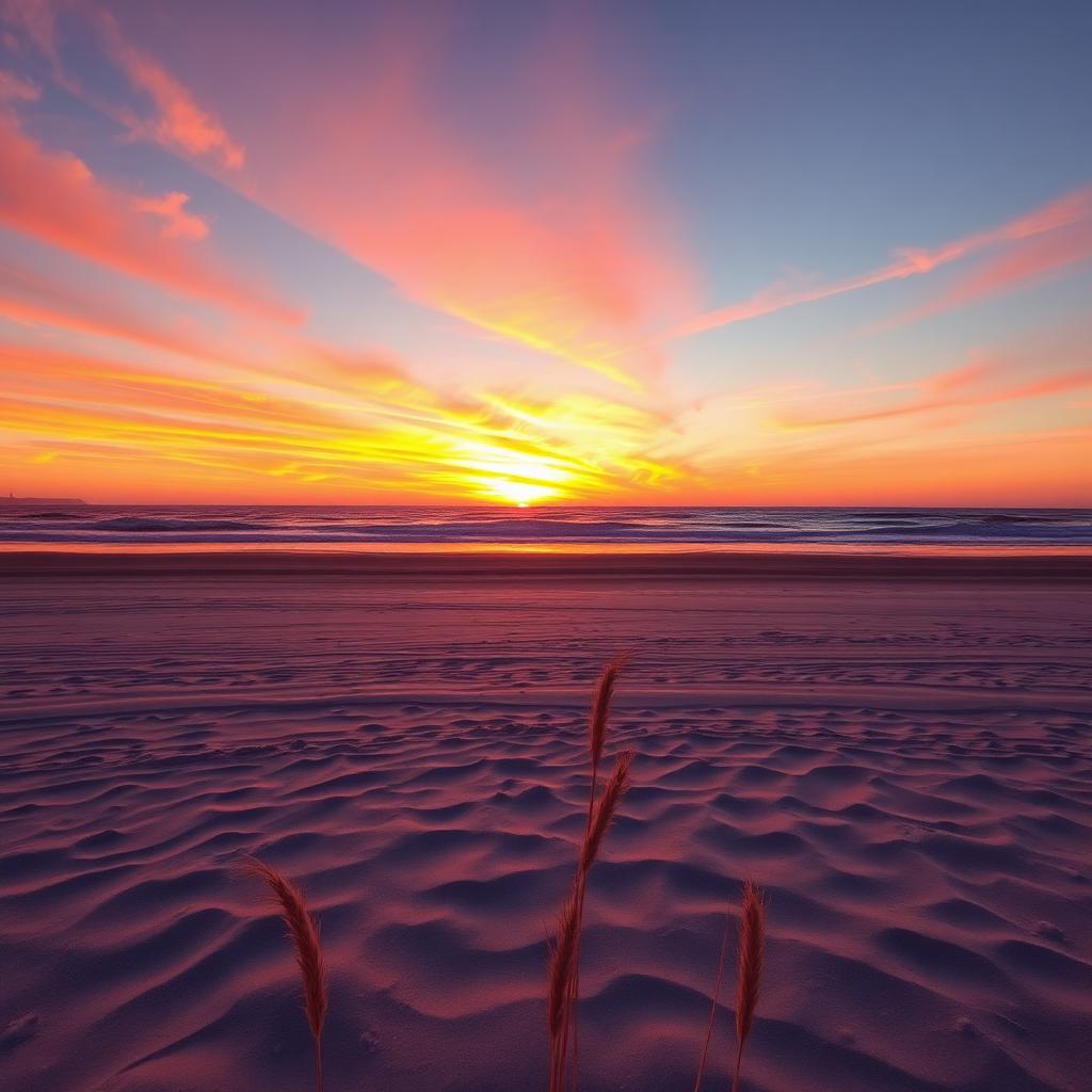 Sunset over the South Carolina coast